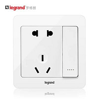 TCL-legrand 罗格朗 逸典圆白色 二三插带开关