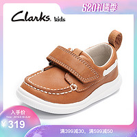Clarks童鞋男童皮鞋英伦休闲皮鞋学步鞋宝宝鞋新款Cloud Snap