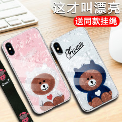 苹果x手机壳潮牌iphonex女7puls全包防摔8plus硅胶xs max个性创意6s网红款xr超薄7情侣6splus
