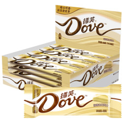 德芙(Dove)德芙奶香白巧克力 43克x12条(整盒装)