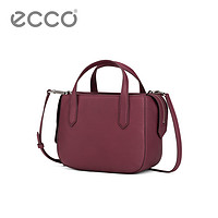 ECCO爱步时尚手提包女 纯色休闲拉链牛皮小方包9105201