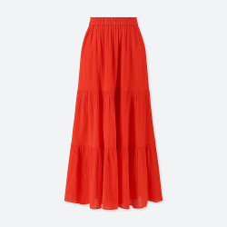 优衣库 UNIQLO 优衣库 416219 女士层叠长裙