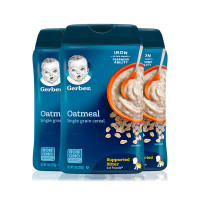Gerber 嘉宝 婴幼儿燕麦米粉 1段 227g/罐*3 *2件