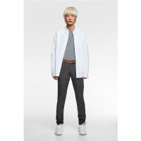 ZARA 09181400801 男士配腰带纹理裤