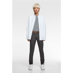ZARA 09181400801 男士配腰带纹理裤