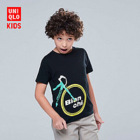 优衣库 童装/男童/女童 (UT) Brands BICYCLE印花T恤(短袖) 417210