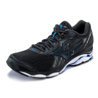 Mizuno美津浓 稳定支撑跑鞋运动鞋男INSPIRE 14 J1GC1844 黑/钴蓝 40