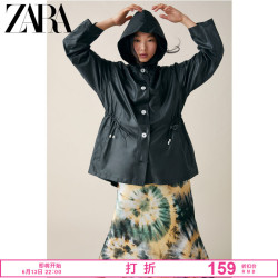 ZARA 新款 女装 连帽轻便派克外套 02949027501