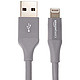 历史低价：AmazonBasics 亚马逊倍思 苹果MFi认证 USB 2.0 A to Lightning接口高级数据线 (3英尺/0.9米) *4件