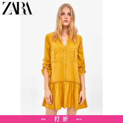 ZARA 新款 女装 口袋连衣裙 07986025305