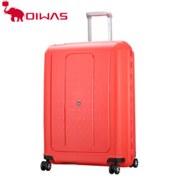 爱华仕(oiwas)箱包拉杆箱女 旅行箱万向轮24寸行李箱20寸时尚防刮PP箱 6363 火焰红 24英寸