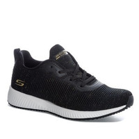 SKECHERS 斯凯奇 BOB'S系列系带平底男士休闲鞋运动鞋 32502 Black UK 4