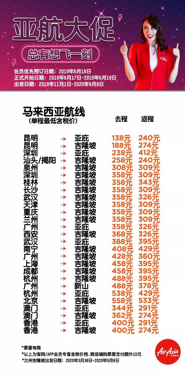 亚航实测更新!2020年元旦、春节、小长假、暑假均有票!全国多地-东南亚