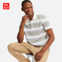 优衣库 UNIQLO 优衣库 415952 男士DRY-EX横条POLO衫