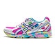亚瑟士ASICS跑步鞋女缓冲迷彩跑鞋透气运动鞋MAVERICK 2 粉色/粉色/白色 37