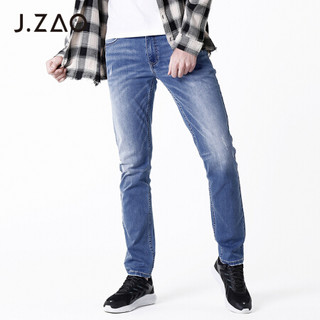 J.ZAO  直筒牛仔裤 浅蓝色 30(165/78A) *2件