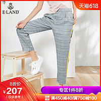 ELAND衣恋 EETC826M0N 女款经典英伦格西装裤长裤