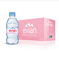 Evian 依云 天然矿泉水 330ml*24瓶  *4件
