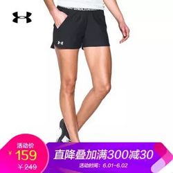 Under Armour 安德玛 UA女子Play Up Short短裤-1292231 黑色002 S *4件