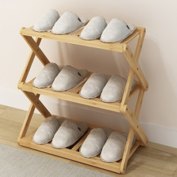 在云端 三层楠竹置物架 40*25*40cm 送安装工具