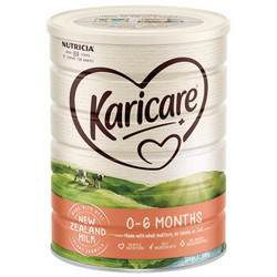 新西兰进口 可瑞康Karicare婴儿配方牛奶粉1段(0-6个月) 900g/罐