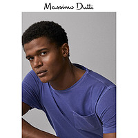 春夏大促 Massimo Dutti 男装 2019春夏新款染色棉质男式打底短袖T恤夏季 01421351684