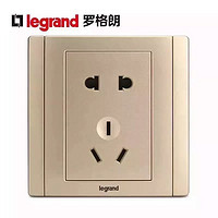 6.18凌晨前一小时5折 TCL-legrand TCL-罗格朗 美涵金色 86型二三插五孔插座 *2件