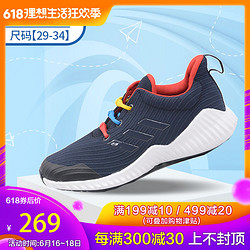 Adidas阿迪达斯儿童运动鞋18秋新款防滑耐磨网面透气跑步鞋B27852