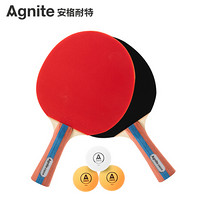 Agnite/安格耐特 F2366A  横拍对拍双面反胶乒乓球拍