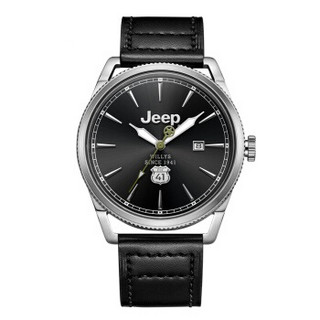 吉普(JEEP)手表 威利斯系列 男士腕表 全自动机械表 商务男表 防水皮带日历 JPL200101MA