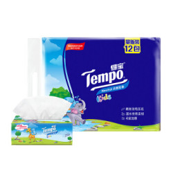 Tempo 得宝 儿童版抽纸 4层*90抽*12包（160*195mm） *3件