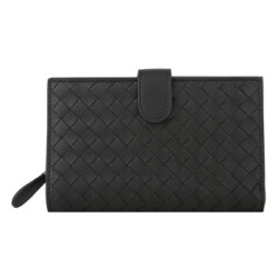 BOTTEGA VENETA 121060 V001N 1000 女士羊皮编织钱包 *2件