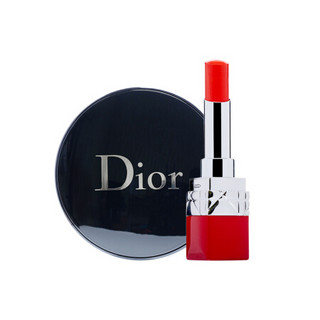 迪奥（Dior）100002091471 气垫/口红套装（凝脂恒久气垫粉底010象牙白 15g+挚红唇膏777 亮橘色3.2g）