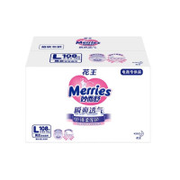 Merries 妙而舒 瞬爽透气 婴儿纸尿裤 L108片 *4件