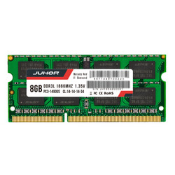 玖合(JUHOR) 8G 1866 DDR3L 笔记本内存条 1.35V低电压