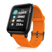 天摩(TOMO)运动手环智能彩屏心率血压计步睡眠监测智能提醒手环手表R6 橙