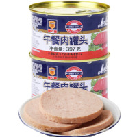 上海梅林 午餐肉罐头 397g*2罐 *6件