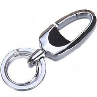 JOBON 中邦 钥匙扣圈汽车钥匙扣链子母圈簧腰挂式 ZB-8707C银色 *3件