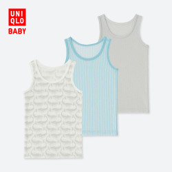 优衣库 婴儿/幼儿 baby Scion网眼背心(3件装) 415634 优衣库UNIQLO
