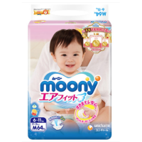 88VIP:moony 尤妮佳 婴儿纸尿裤 M 64片 *4件