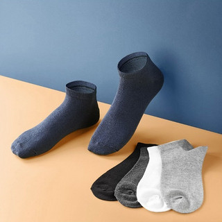 淘宝心选 男式夏季隐形棉质船袜 10双装