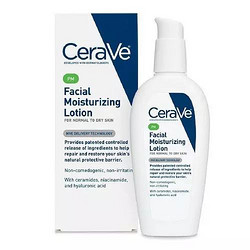 CeraVe Moisturizing Facial 夜间美白保湿修复乳液 89ml 适乐肤pm乳*3