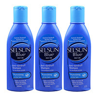 Selsun Blue 特效去屑止痒洗发水 紫/蓝盖 200ml 3瓶装