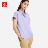 优衣库 女装 全棉衬衫(短袖) 414167 优衣库UNIQLO
