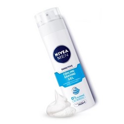 妮维雅(NIVEA)男士舒安冰酷剃须啫喱200ml(剃须泡沫 波兰进口 剃须膏 护肤化妆品) *3件