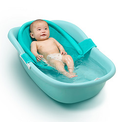 婴儿洗澡盆宝宝沐浴盆小孩儿童新生初生用品可坐躺家用大号