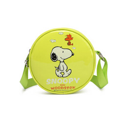 史努比（SNOOPY）儿童书包斜挎包幼儿迷你小包小学生单肩包时尚公主包包男童女生宝宝 SN9069果绿