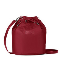 Lipault 时尚简约水桶包时尚女士斜挎包 纯色休闲单肩小包抽带包包P51*05026宝石红