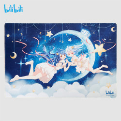 哔哩哔哩周边 2233娘加厚星空锁边大鼠标垫桌垫 bilibili B站
