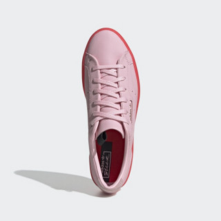 adidas 阿迪达斯 SLEEK女子经典鞋 (BD7475、37、粉色)